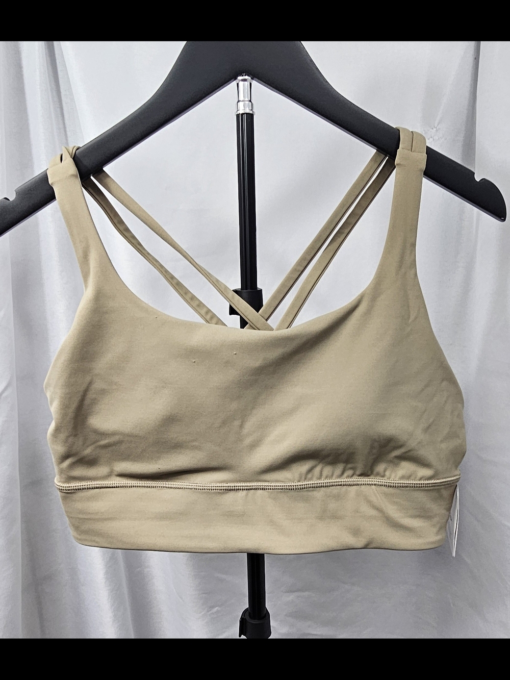 Lululemon Energy Longline Bra Size 10 NWT Shiitake Brown Medium Support B-D Cup